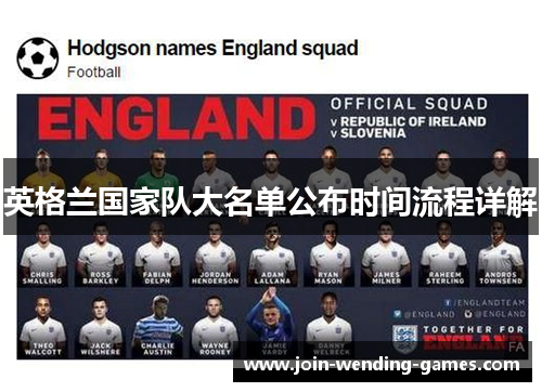 英格兰国家队大名单公布时间流程详解